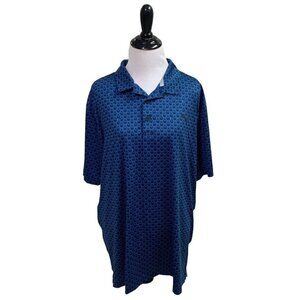 Puma Men's L Large Polo Golf Shirt Short Sleeve Puma Graphic Print Polyester